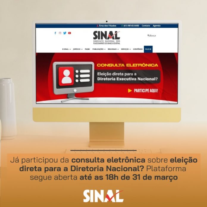 Já participou da consulta eletrônica sobre eleição direta para a Diretoria Nacional?