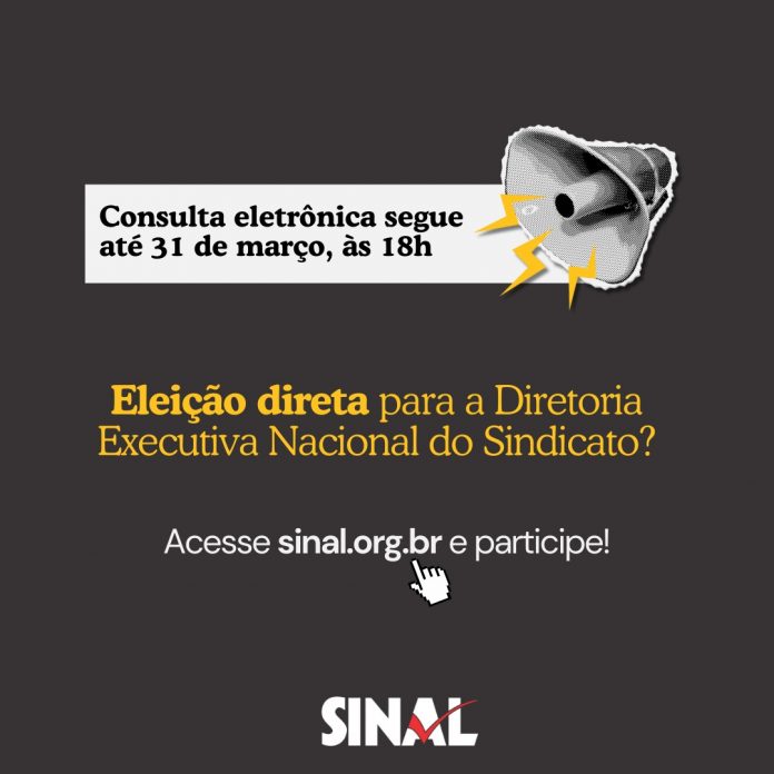 Consulta eletrônica sobre eleição direta segue disponível