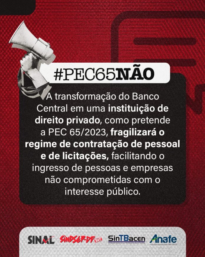Fortaleça a luta contra a PEC 65/2023 nas redes sociais