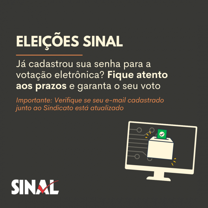Eleições: filiado, já cadastrou sua senha para a votação eletrônica? Atenção aos prazos