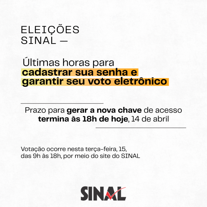 Eleições: filiado, cadastre sua senha para a votação eletrônica até as 18h de hoje