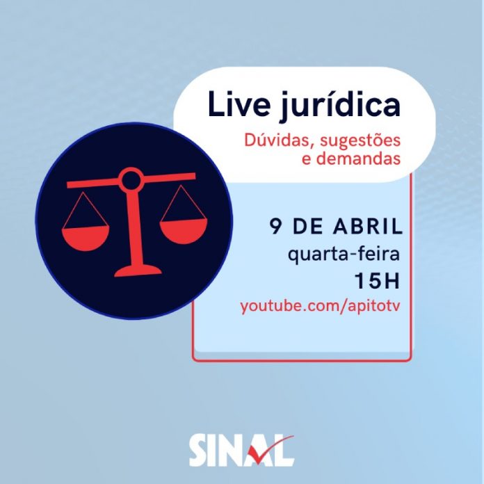 Live jurídica ocorre nesta quarta-feira, a partir das 15h