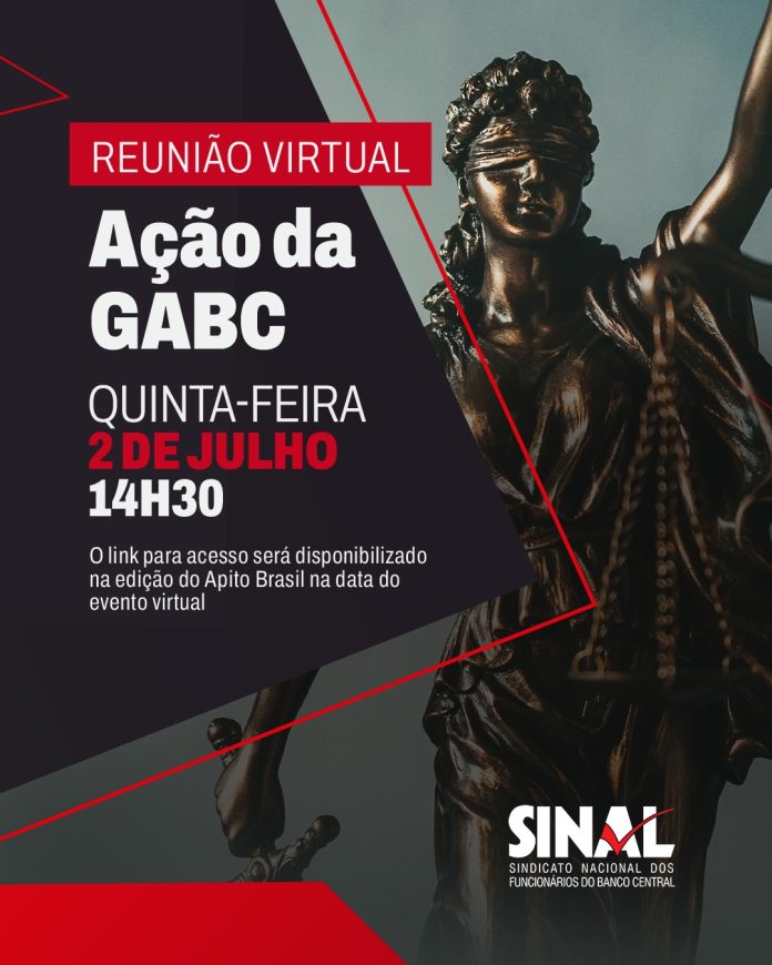 Live sobre ação da GABC ocorrerá na quinta-feira, às 14h30