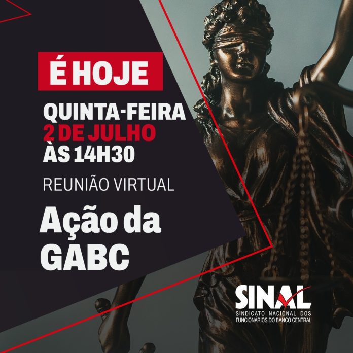 Reunião virtual sobre ação da GABC começa às 14h30